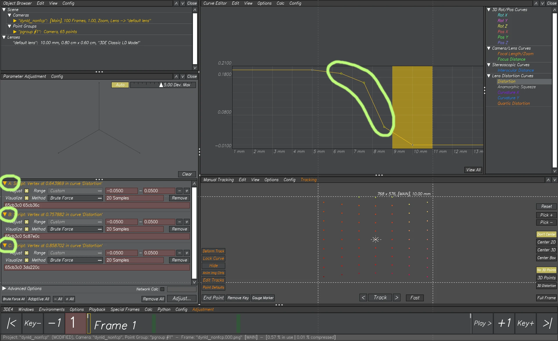 3DEqualizer interface